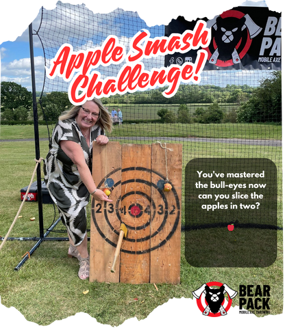 Axe Throwing Apple Smash Challenge!